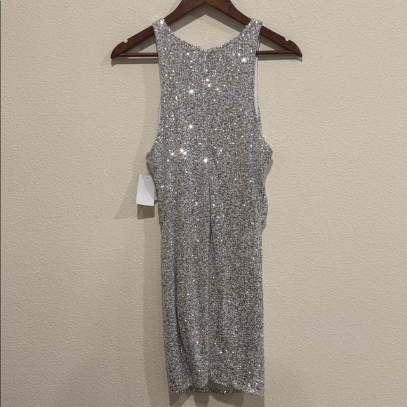 Abound Sparkling Silver Sequin Dress - Picture 6 of 7